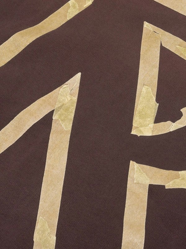 Represent Masking Tape Initial Zipped Hoodie Cedar Brown - Supplied FashionRepresent