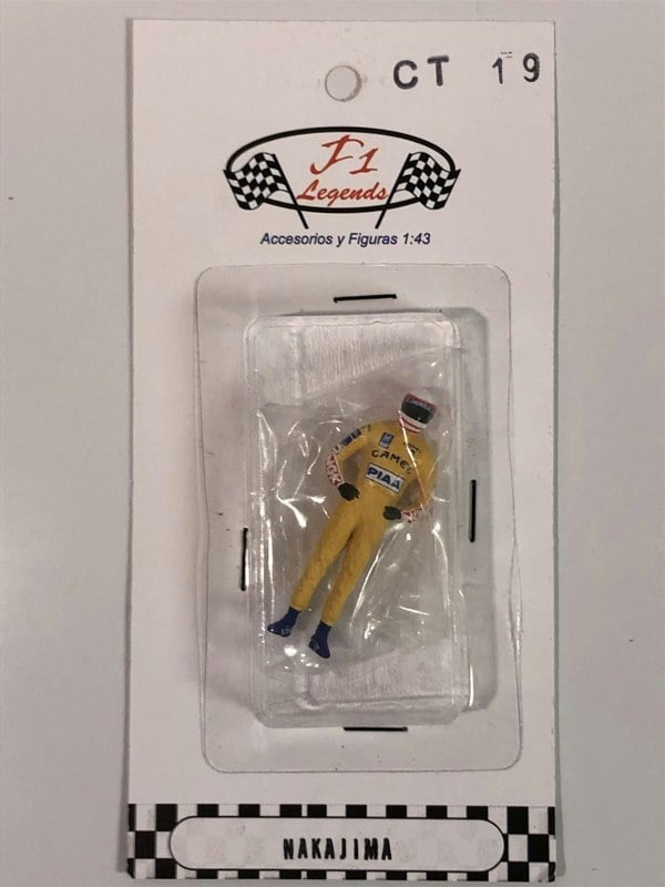 satoru nakajima 1987 1:43 scale racing figure cartrix ct19