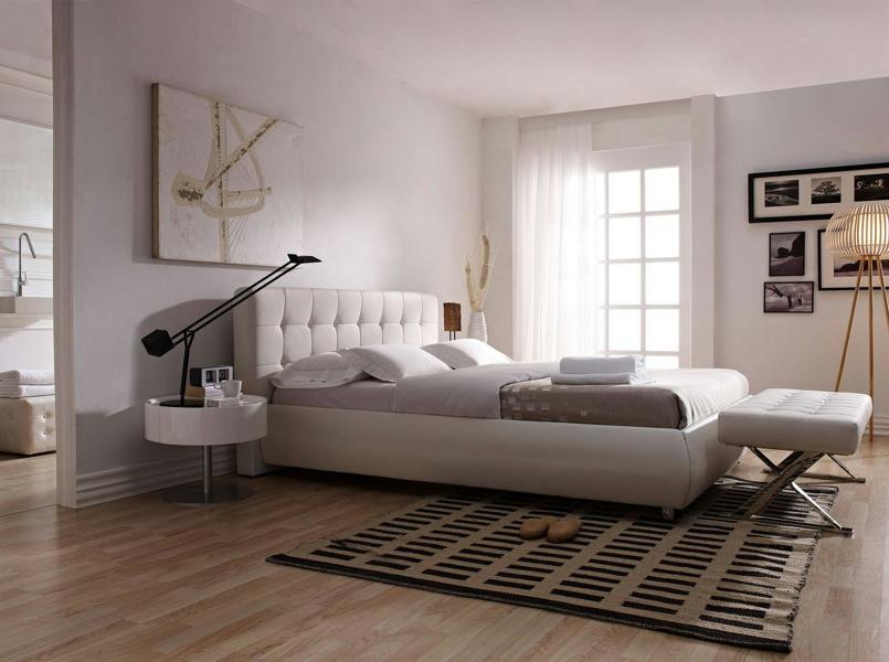 Angel Cerdá White Leatherette Bench 5001