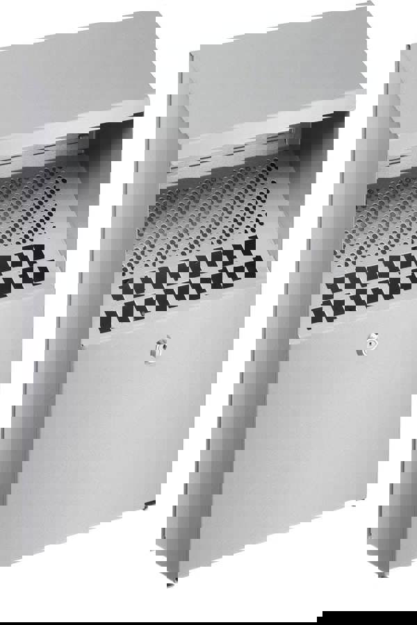 Durable Wall Mounted Lockable Steel Ashtray | 4L | Silver