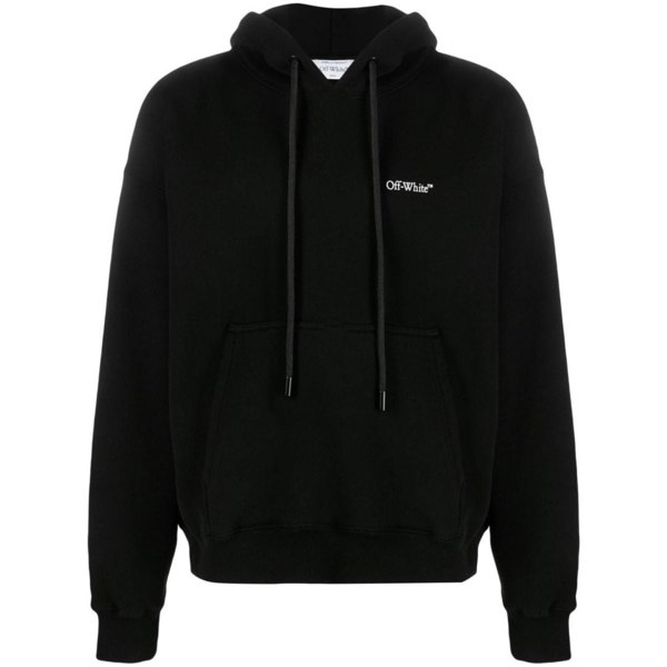 Off-White Lunar Arrow Design Skate Hoodie - Black