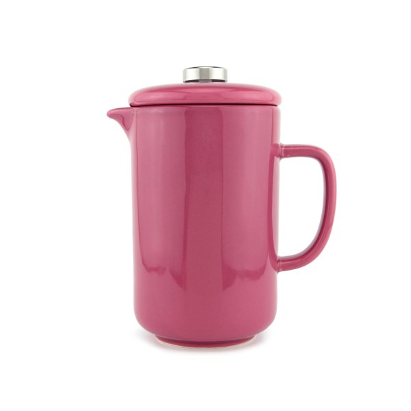 Upper Street Six Cup Pink Ceramic French Press Cafetière