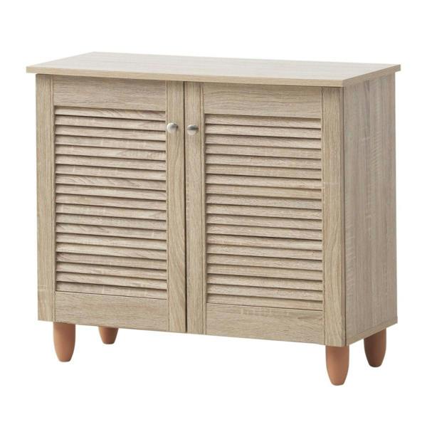 Timber Art Design Modern Shoe Storage Cabinet 2 Doors Footwear Stand Rack Unit Cupboard