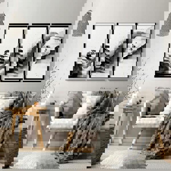 Modern Wall Art Living Room | Set of 3 Asian Inspired Wall art Prints