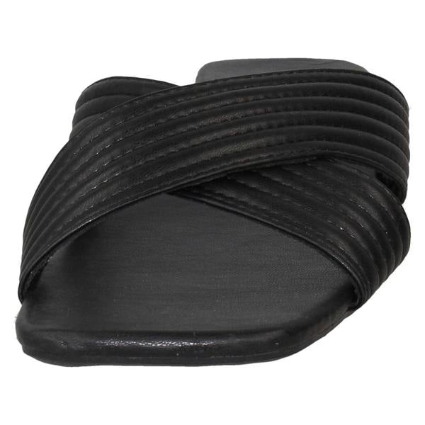 Spot On Ladies Spot On Flat Wide Fit Sandals F00400