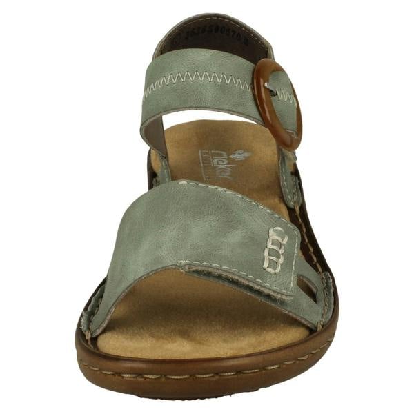 Rieker Ladies Rieker Buckle Detailed Sandals 608Z3