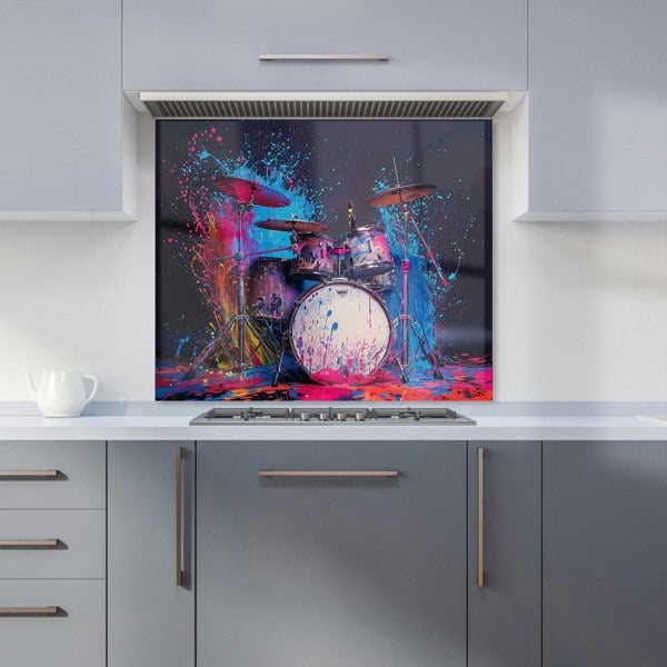 Warren Reed - Designer Drumbeat Colours Kitchen Splashback