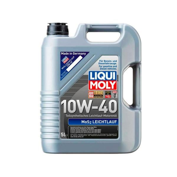Liqui Moly 10w40 Semi-Synthetic Engine Oil MOS2 LEICHTLAUF ACEA A3 B4 API SL 5L