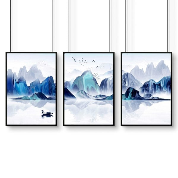 Office decor ideas | set of 3 wall art prints