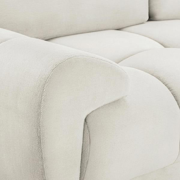 Furnishings For Less Zura Plush Velvet Large 3 + 2 Sofa Suite | Cream, Grey or Mocha