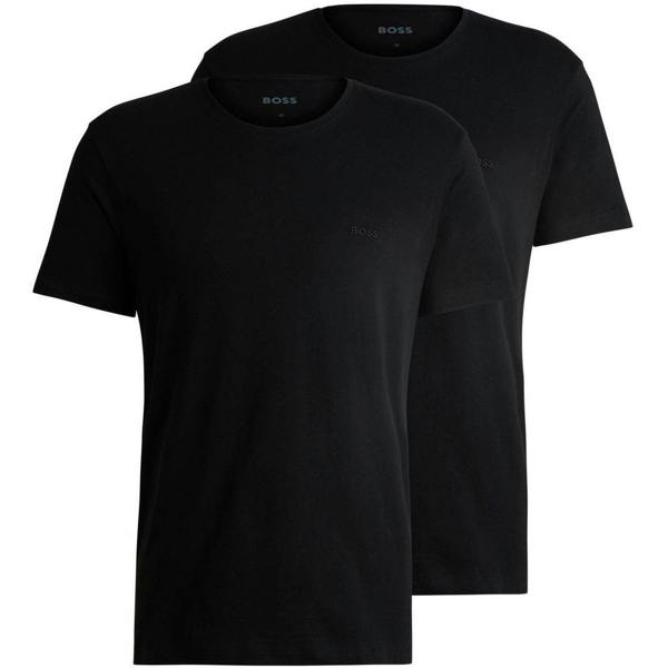 Boss Mens Relaxed Fit T-Shirt (Pack of 2) - Black - 