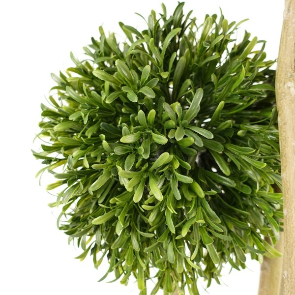 Leaf 120cm Pair of UV Resistant Balls Topiary - 480 Leaves - Natural Trunk