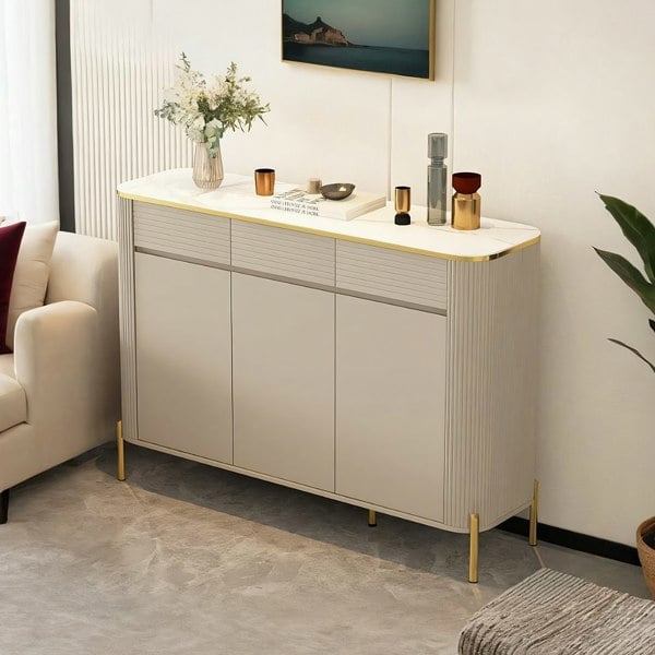 Malvina Shoe Storage, Light Grey - hall storage shoes