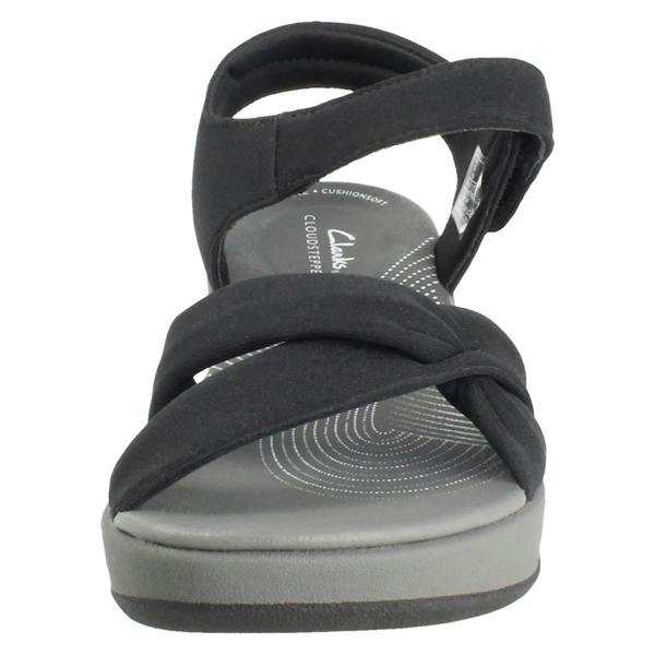 Clarks Ladies Clarks Cloudsteppers Strappy Wedge Sandals Arla Daisy