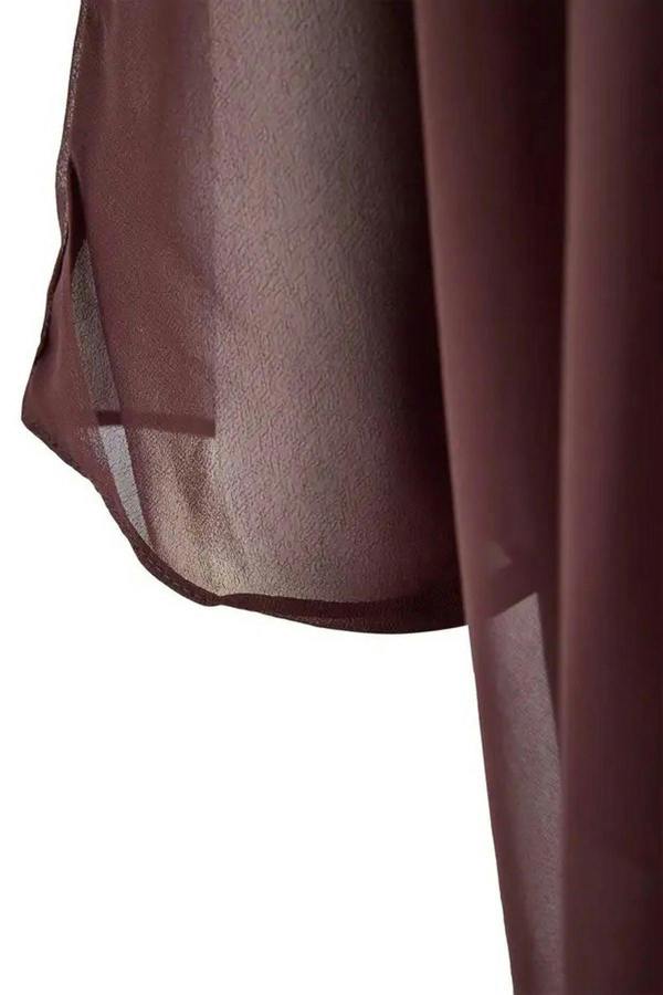 WOVCOR Chiffon Woven Plus Size Blouse