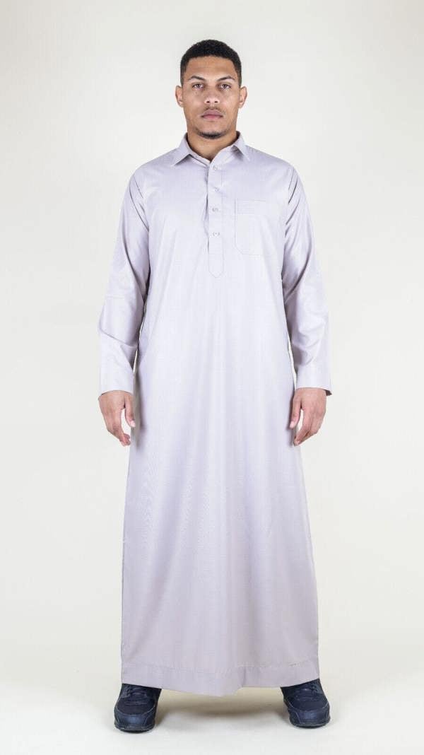 Infinity Leather Mens Thobe Jubba Saudi Ramadan Eid Islamic Kaftan Kaudara Arabic Jubbah