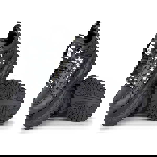 Buffalo 1339-14 PUNK - Women's Black Platform Studded Sneakers