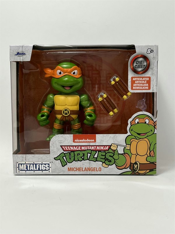 tmnt teenage mutant ninja turtles michelangelo 4 inch figure jada 253283002