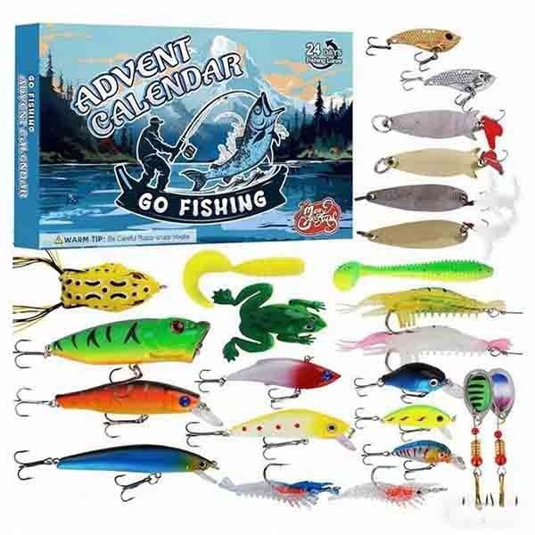 Leaper 24 Days Christmas Countdown Fish Tackle Set