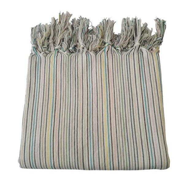 Cotton and Olive Vista Cotton Mini Blanket | Shawl