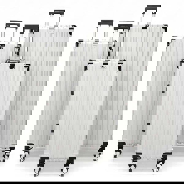 Infinity Luggage Robust Hard Shell Luggage 8 Wheel Suitcase Set