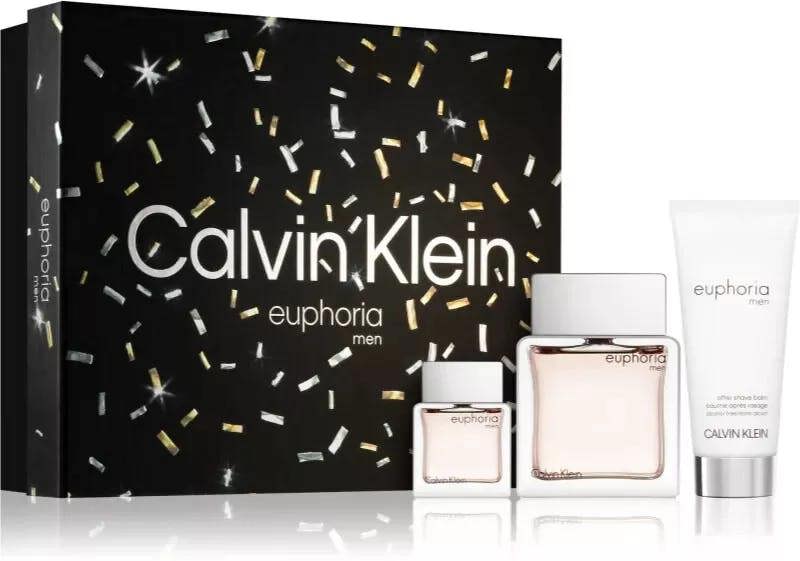 Calvin Klein Euphoria Men 3 Piece Gift Set: EDT 100ml - Aftershave Balm 100ml - EDT 15ml Fragrance
