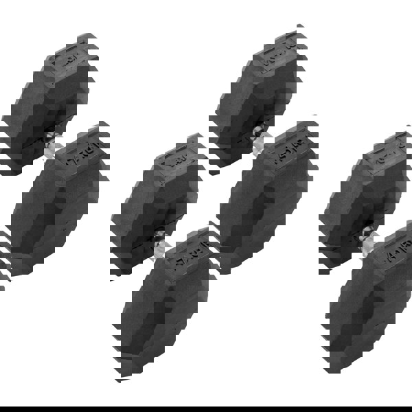 York 47.5kg Commercial Rubber Hex Dumbbells