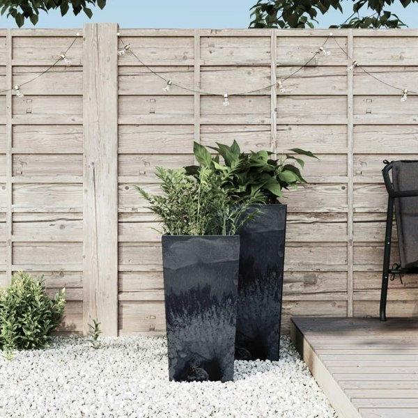 Berkfield Planter with Removable Inner Anthracite 11/26.5L PP Concrete Look