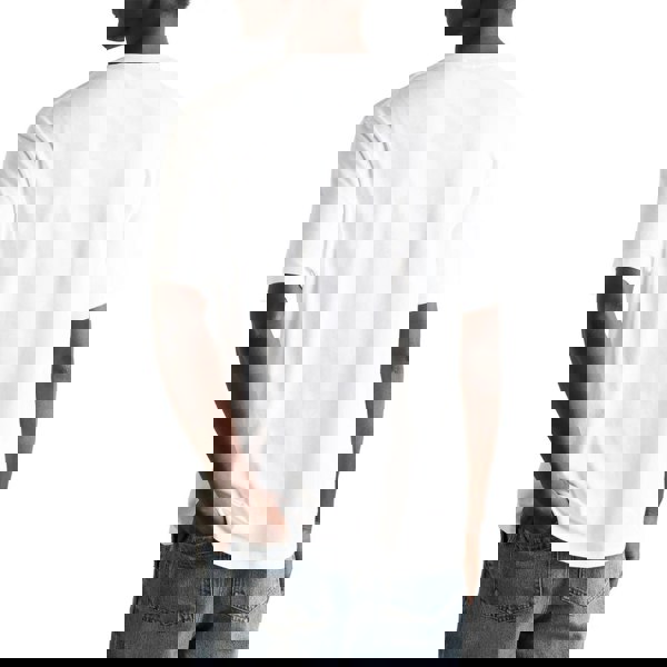 Loewe Tonal Logo Relaxed Fit White Pocket T-Shirt