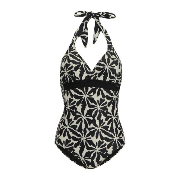 Regatta Womens/Ladies Flavia II Abstract Floral One Piece Swimsuit - Beige