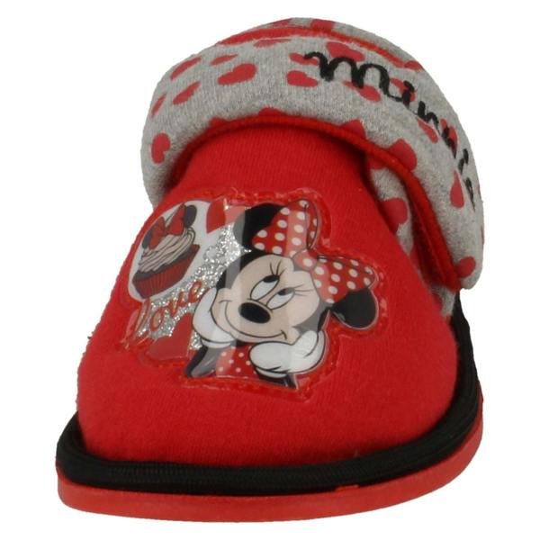 Disney Girls Disney Hook & Loop Slippers Minnie Mouse Boarder
