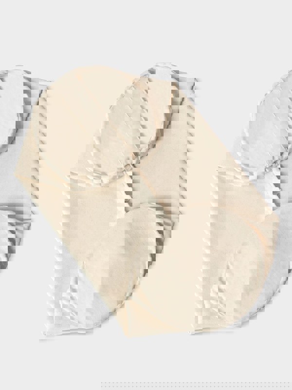 Yoga Studio Replacement Round Unbranded Bolster Outer Cushion Cover Ecru