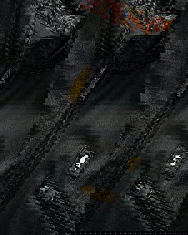 Gabicci AGABJ07 Leather Moto Jacket NAVY