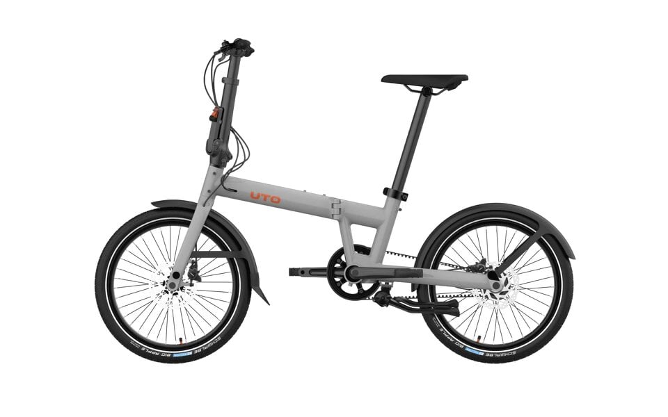 UTO Pro 20 Folding Bike 20" Wheel, 7 Speed - Grey