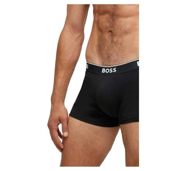 Boss Mens Bodywear Logo Boxer Shorts (Pack of 3) - Black/White/Grey - 