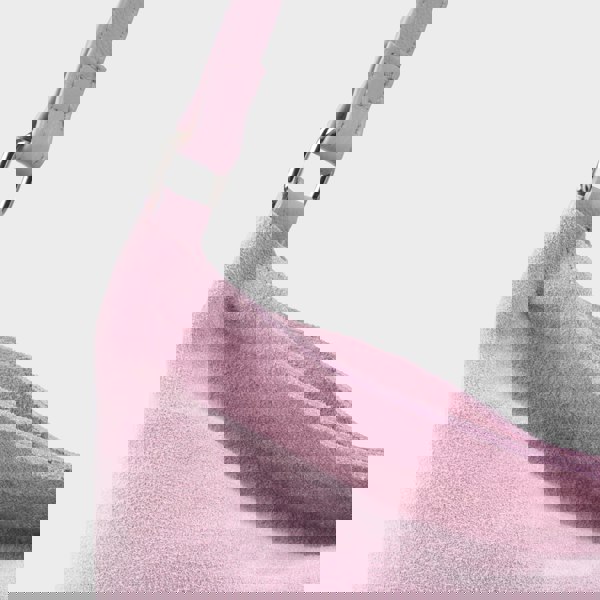 Assots London 'TINA' Lilac Purple Suede Real Leather Unlined Slouchy Shopper Tote Bag