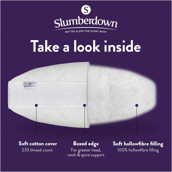 Slumberdown Box Edge Firm Support Pillow