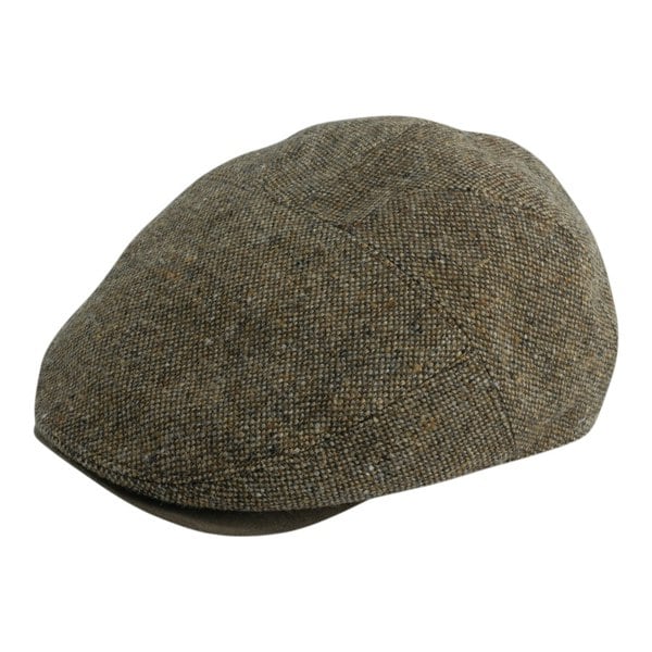 Gamble & Gunn Goodwood - Brown Flat Cap Molloy and Sons Irish Donegal Tweed