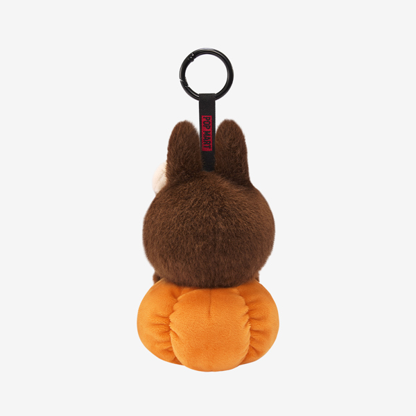 Pop Mart Happy Halloween Party Series - Labubu Sitting Pumpkin Vinyl Plush Pendant - Single Box
