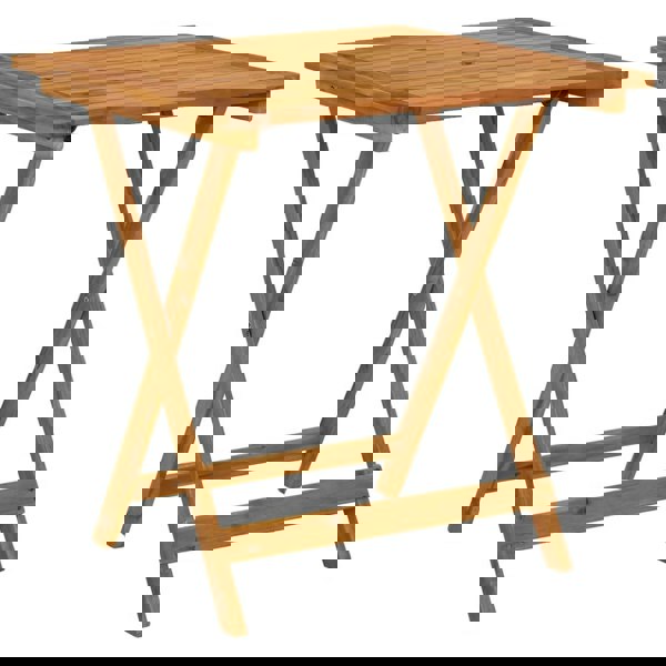 Berkfield Folding Garden Table 70x70x75 cm Solid Acacia Wood