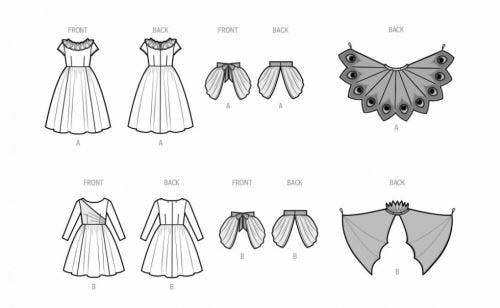 Simplicity Sewing Pattern 9841, Costumes for Kids, Teenagers, HH (3-4-5-6) - Intermediate