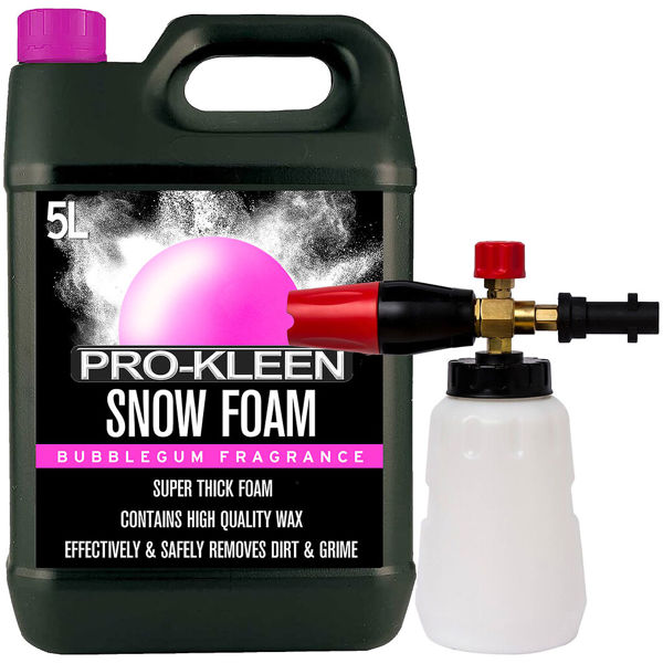 ProKleen Pro-Kleen Bubblegum Snow Foam Shampoo with Karcher K Series Snow Foam Lance Car Vehicle Pressure Washer Gun Soap Dispenser
