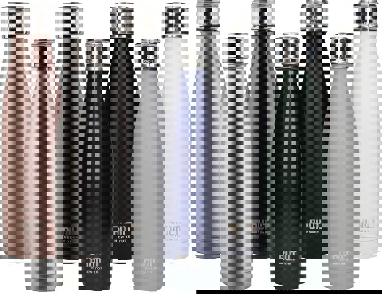 Built New York Built 500 ml Double Walled Stainless Steel Water Bottle Silver