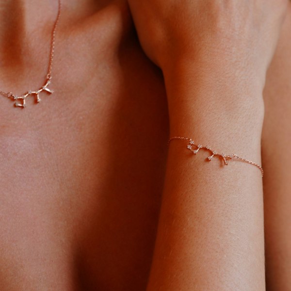 Gold Trip Sagittarius Zodiac Constellation Bracelet