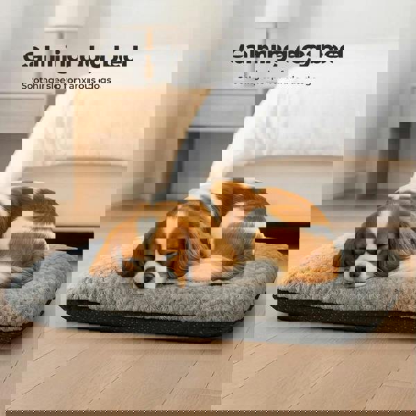 Skylos Pet Bed Cushion Small Dog Calming Bed Waterproof Machine Washable Cover