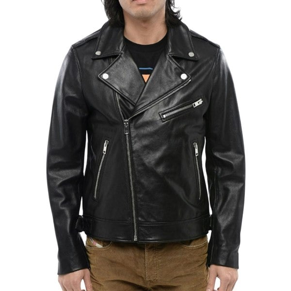 Diesel L-Garrett-R Black Leather Jacket