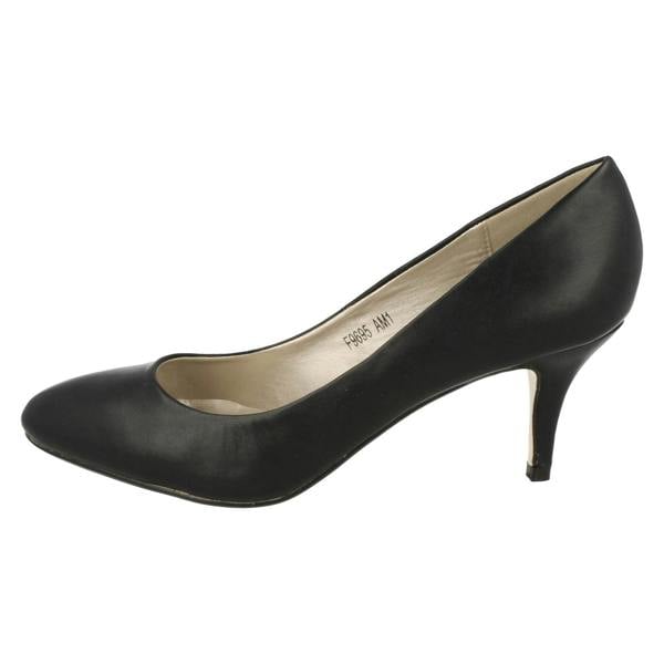 Anne Michelle Ladies Anne Michelle Mid Heel Court Shoes