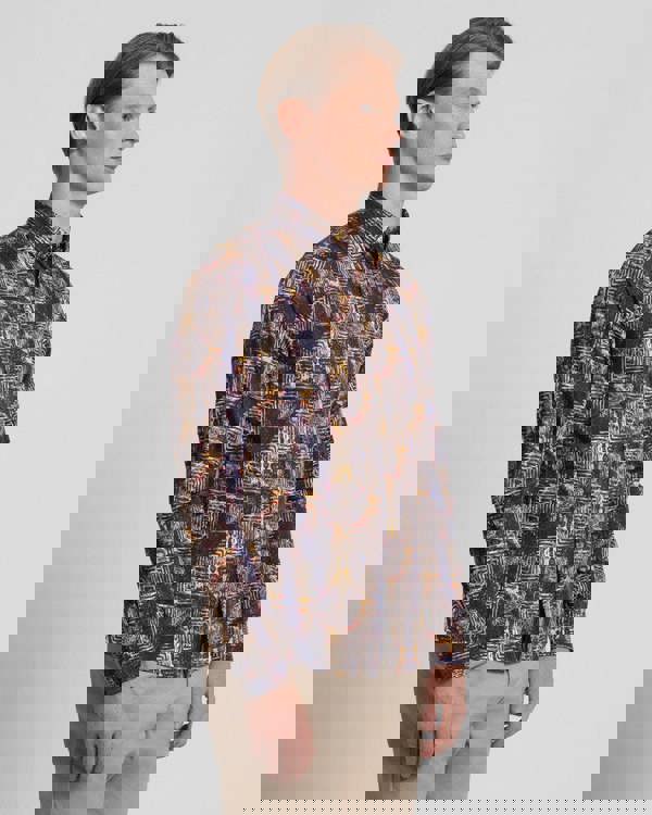 Steel & Jelly Limited Edition Abstract Eastern Inspired Digital Print Shirt