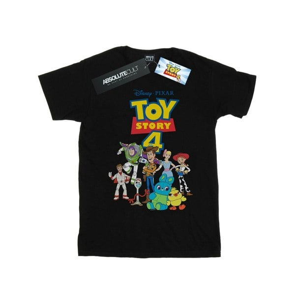 Disney Mens Toy Story 4 Crew T-Shirt - Black