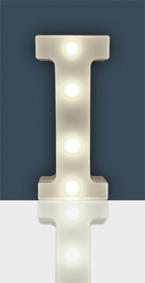 St Helens Battery Operated 3D LED Letter I Light